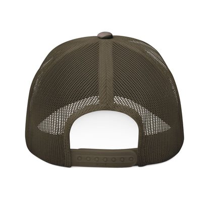 Camouflage Embroidered Trucker Hat for Soccer Queen Athletes, Moms, or Supporters